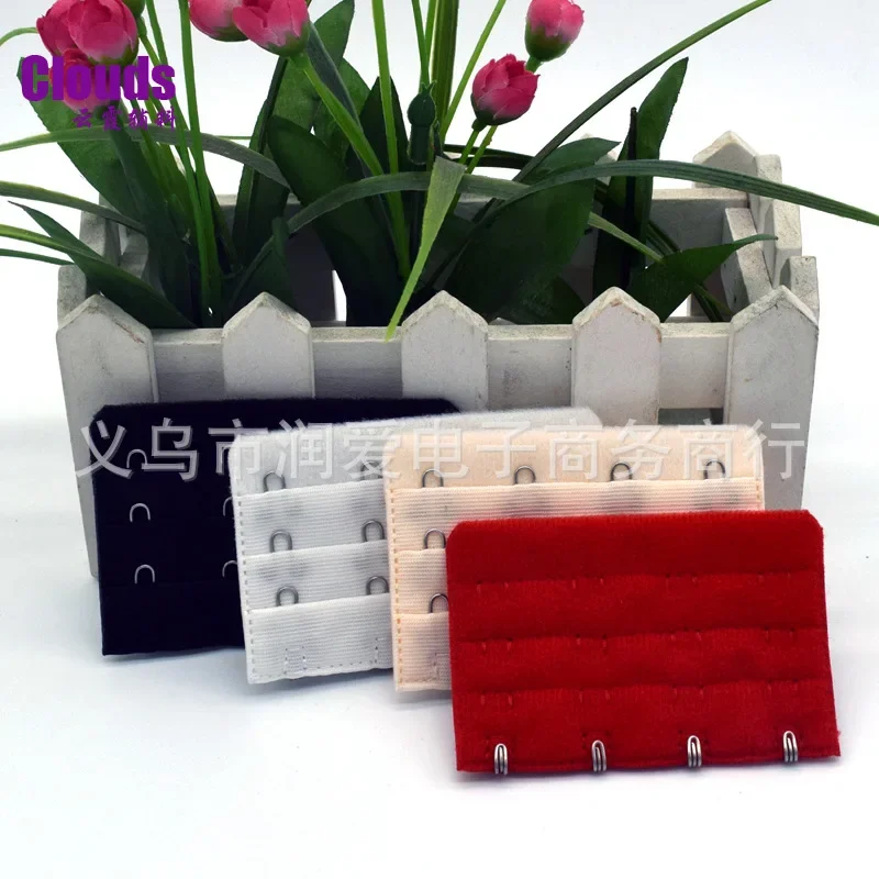 

100 шт./лот 3x4 7,5 см удлинитель бюстгальтера с крючками и глазами, нижнее белье с пряжкой на спине, аксессуары для женской одежды