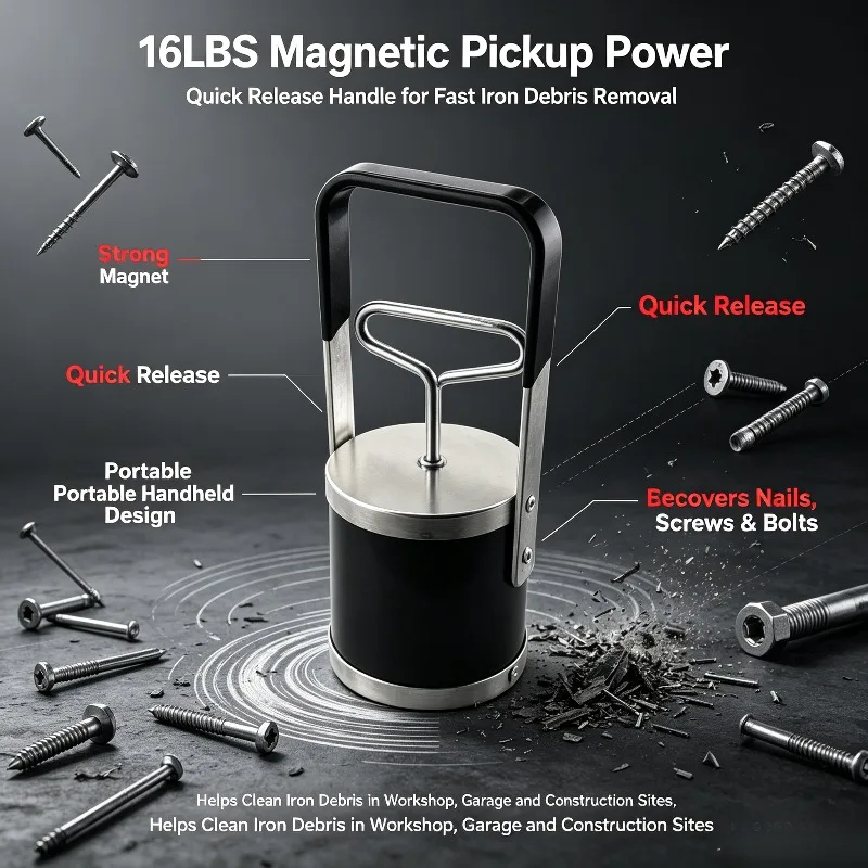 16-pound Handheld Magnetic Iron Remover