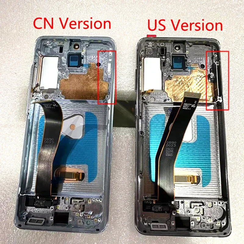 OLED For Samsung Galaxy S20 5G Lcd G981,G981F,G981W with Frame Display Touch Screen Digitizer For Samsung s20 G981U G9810