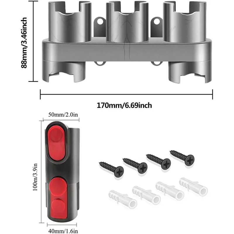 

B01C Replacement for Vacuum Cleaner Attachments, Wall Mount Holder, Adapter Converter Set for V15 V11 V10 V8 V7
