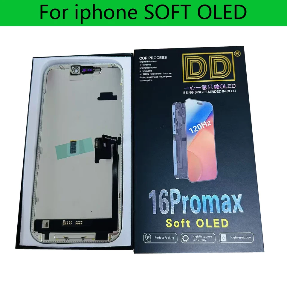 SOFT OLED LCD Display Pantalla For iPhone 17 14Pro 15Pro 17Pro