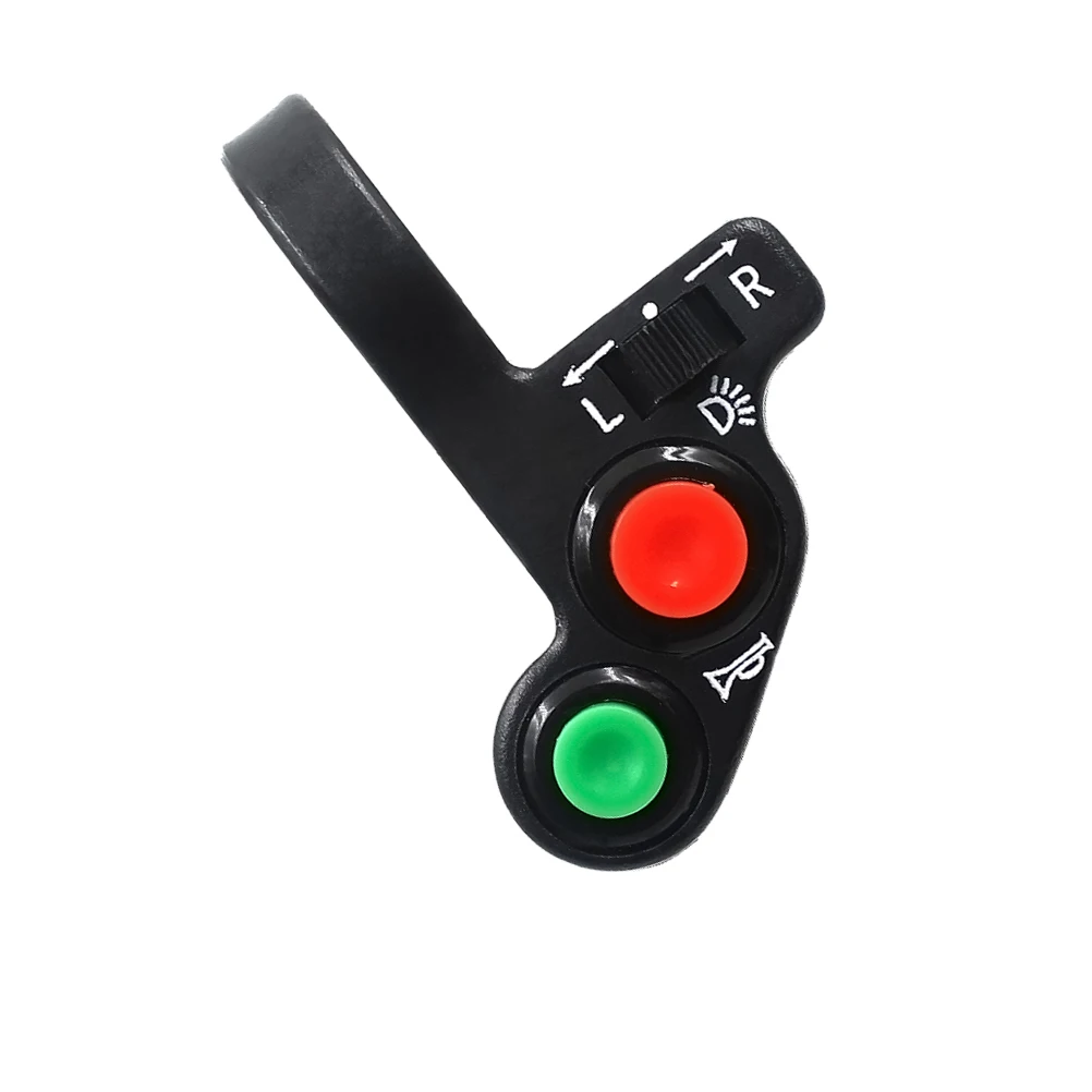 

Electric Vehicle Scooter Horn Durable Turn Signal Headlight Control ATV Bike Turn Signal Light Switch Motorcycle Flameout