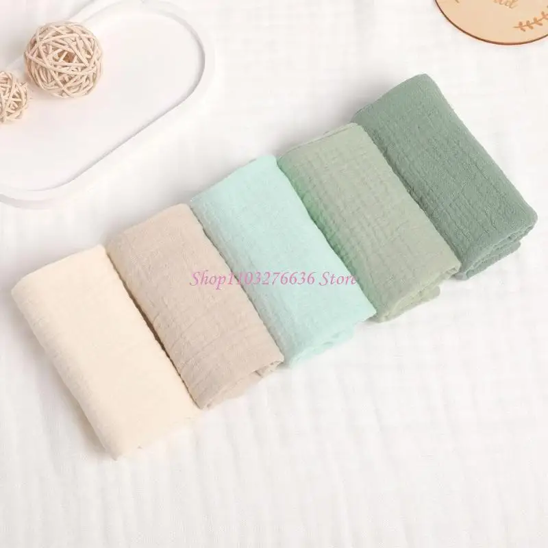 R6FD 5PCS เด็กผ้าเช็ดทำความสะอาดผ้าเช็ดหน้าผ้าเช็ดหน้าสี่เหลี่ยมผ้ากันเปื้อนผ้ากันเปื้อนผ้าเช็ดตัว