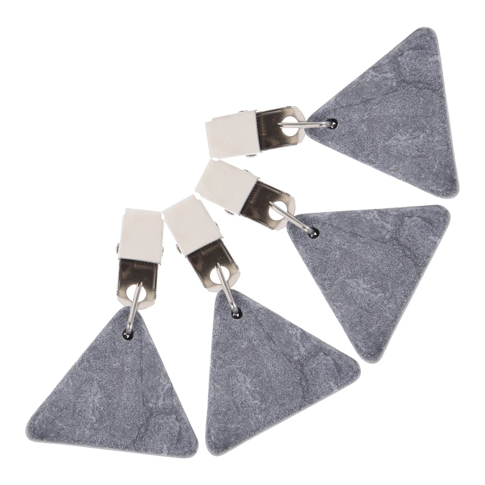 

8Pcs Marble Tablecloth Weights Stone Clips Sturdy Windproof Outdoor Table Cover Holders Picnic Table Curtain Pendant