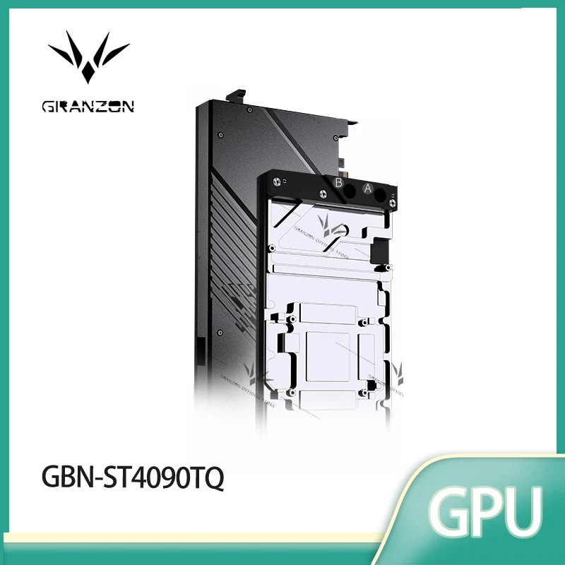 Granzon GPU Block for ZOTAC RTX4090 Trinity OC/AMP Extreme AIRO Water Cooling Video Card/Full Cover Copper Radiator GBN-ST4090TQ