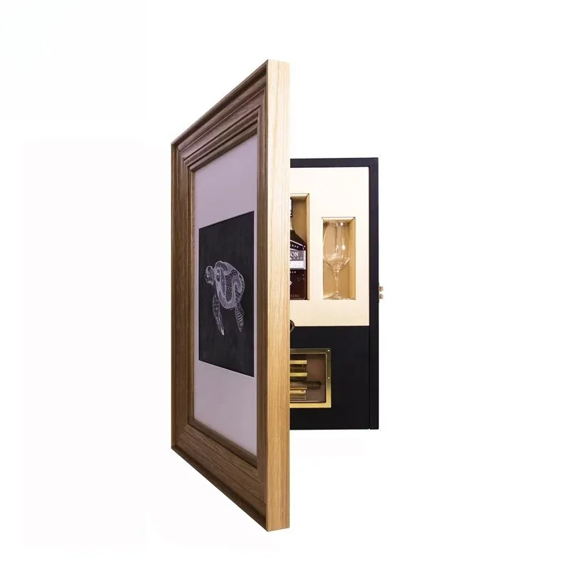 High-end creative solid wood small wine cabin et, villa luxury home designer art high-end locker