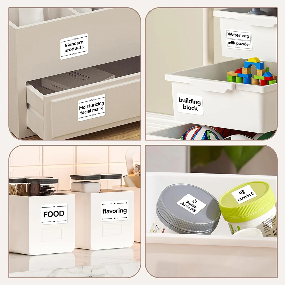 3 Rolls NIIMBOT B21 B3S B1 B31 Thermal Label Clothing Price Food Self-adhesive Tag Waterproof Smart Office Pocket Printer Label