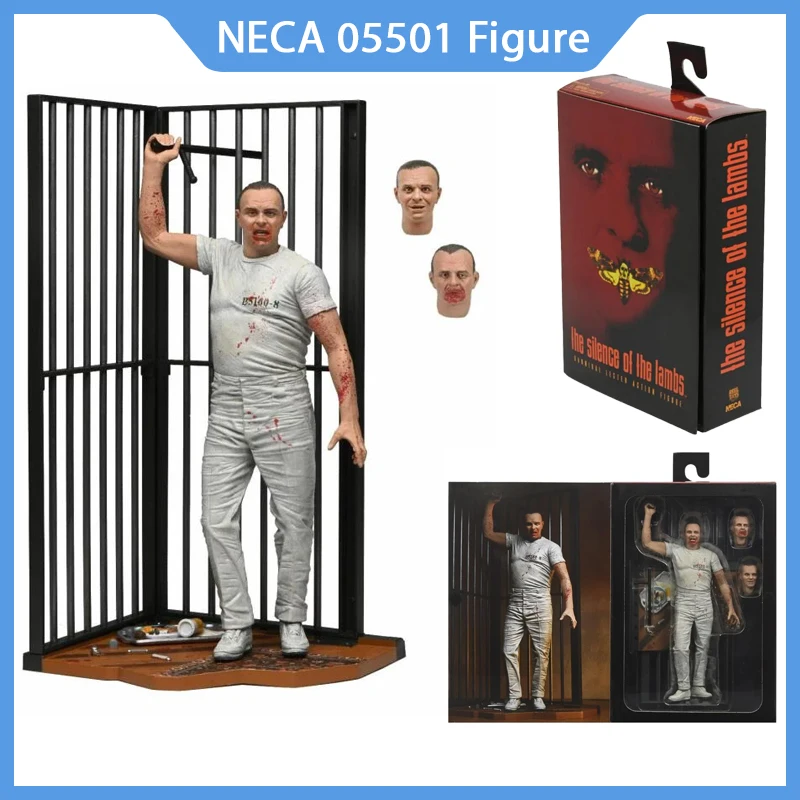 New Original Neca 05501 The Silence Of The Lambs Hannibal Lecter Jailbroken Version Anime Figure Collection Model Toys Gift