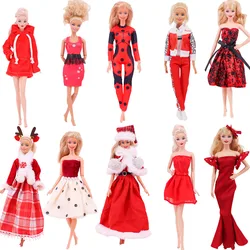 11.5 inch 30cm Doll bjd Red Dress,Fashion Coat,Plush Top And Trousers,Fishtail Skirt Suitable For 11.8 Inch Doll,Toy Girl Gift