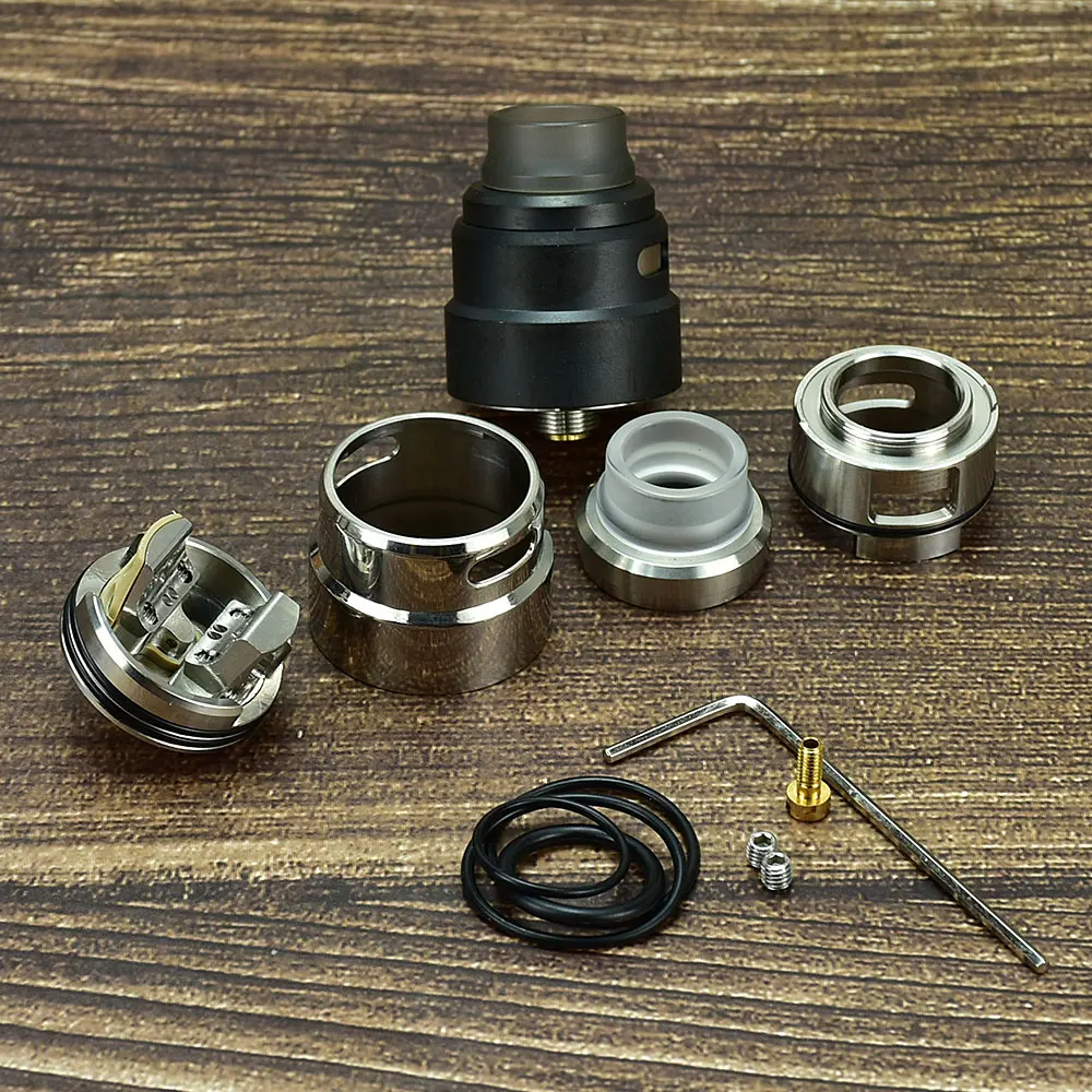 Wolfcoolvape RDA 24mm S Rebuildable Tank Atomizer 316SS Vape Atomizer for Electronic Cigarette Mods Cloud Chasing