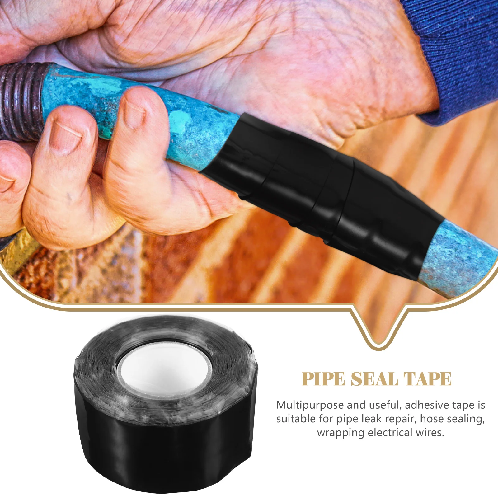 

2.5M Waterproof Repair Tape For Pipe Leak Repair Heavy Duty Adhesive Duct Tape For Outdoor Use