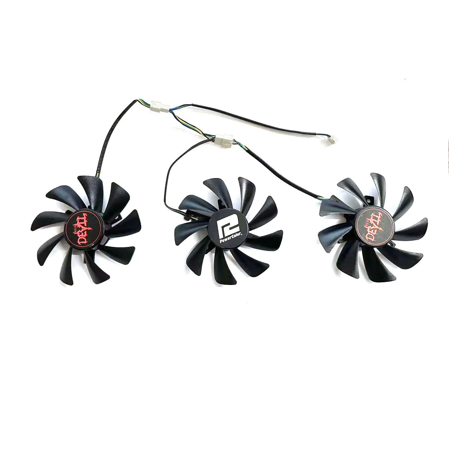 Kankeirr nouveau ventilateur GPU 85MM 4PIN CF9015H12S RX5700 5700XT pour remplacement de carte graphique PowerColor Radeon RX5700 5700XT RED DEVER