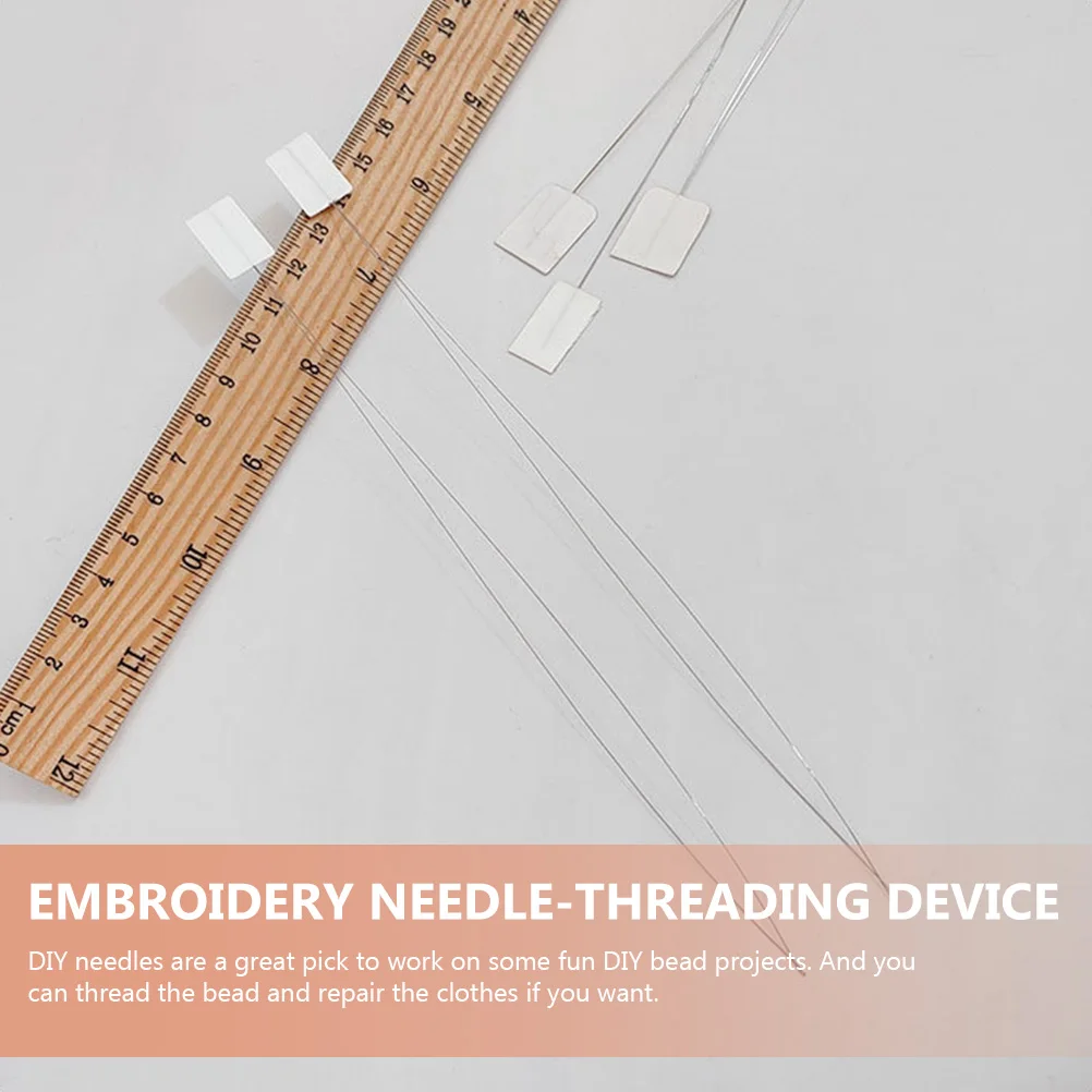 

10pcs Threaders 20cm White DIY Beading Sewing Tool Cross Stitch Embroidery Easy Tool For Cross Stitch Threader Wire Loop