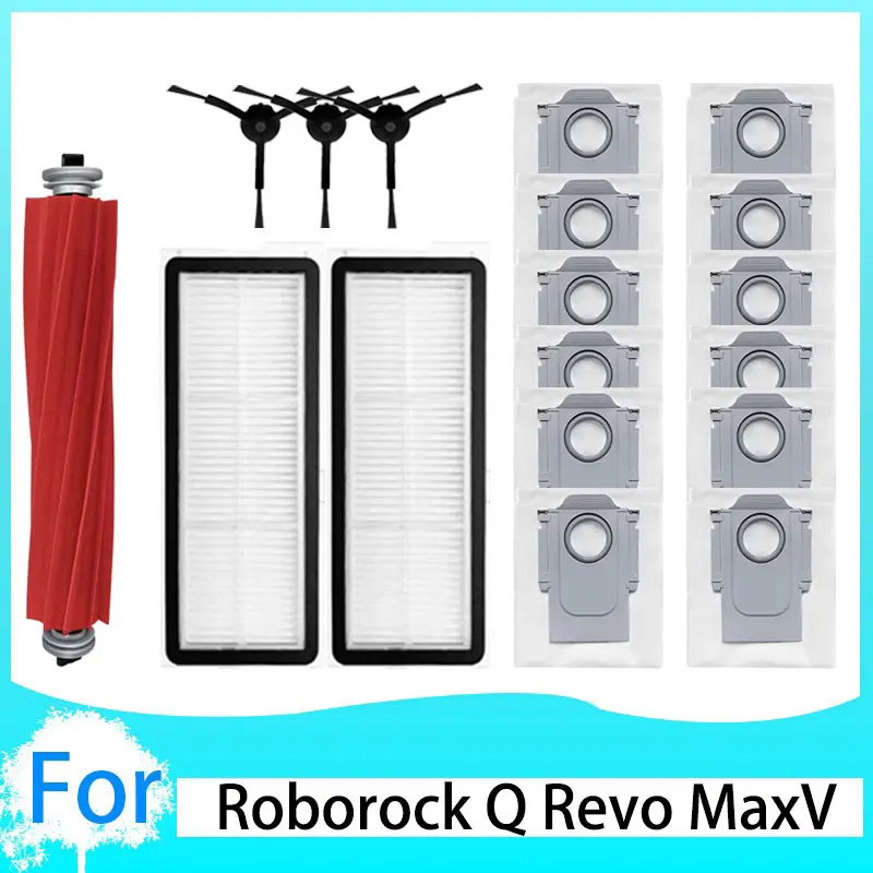 Roborock Q Revo S/Q Revo Pro/Q Revo MaxV veegrobot Complete accessoires Hoofdborstel zijborstel lappenfilter Complete toegang