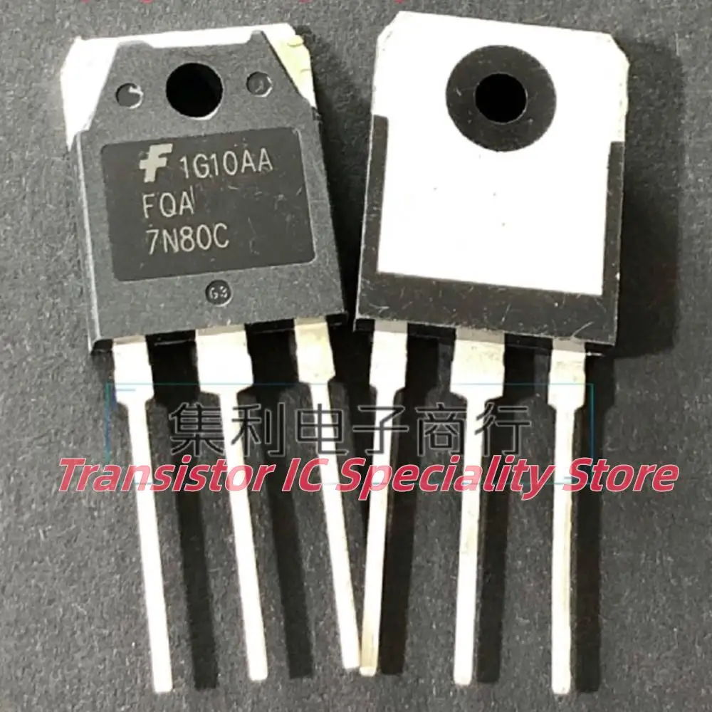 

10PCS/LOT FQA7N80C NMOS TO-3P 7A 800V IN STOCK QUICKLY SHIPPING Quick Delivery