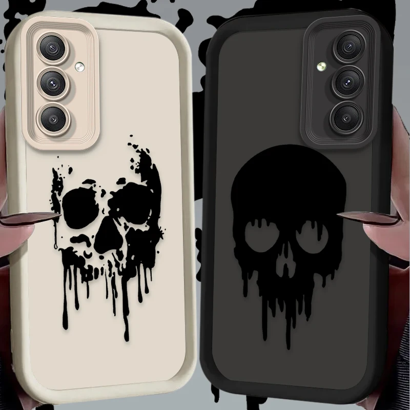 Terror Skull Hand Love Case for Samsung Galaxy S24 S23 S22 S21 Ultra Plus FE A54 A34 A14 A73 A53 A33 5G Soft Silicone Back Cover