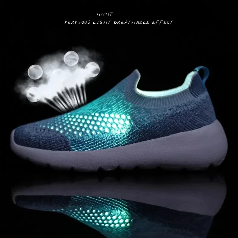 

Size 35-46 Super Breathable Women's Platform Sneakers Knitting Sock Sneakers Men Casual Light Wedge Women Shoe Кроссовки Мужские