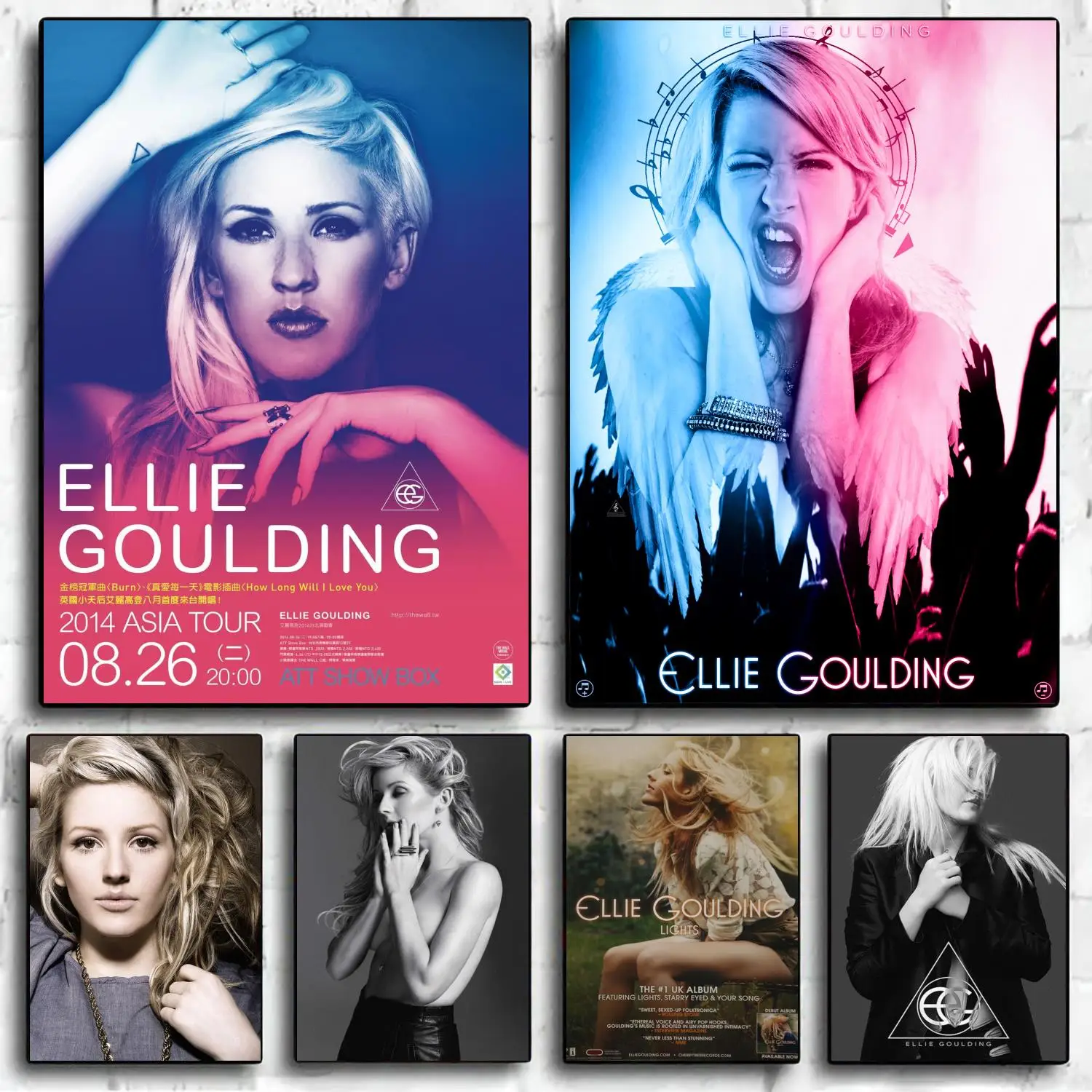 Ellie Goulding Indie  Electronica Decoration Art Poster Wall Art Personalized Gift Modern Family bedroom Decor Canvas Posters