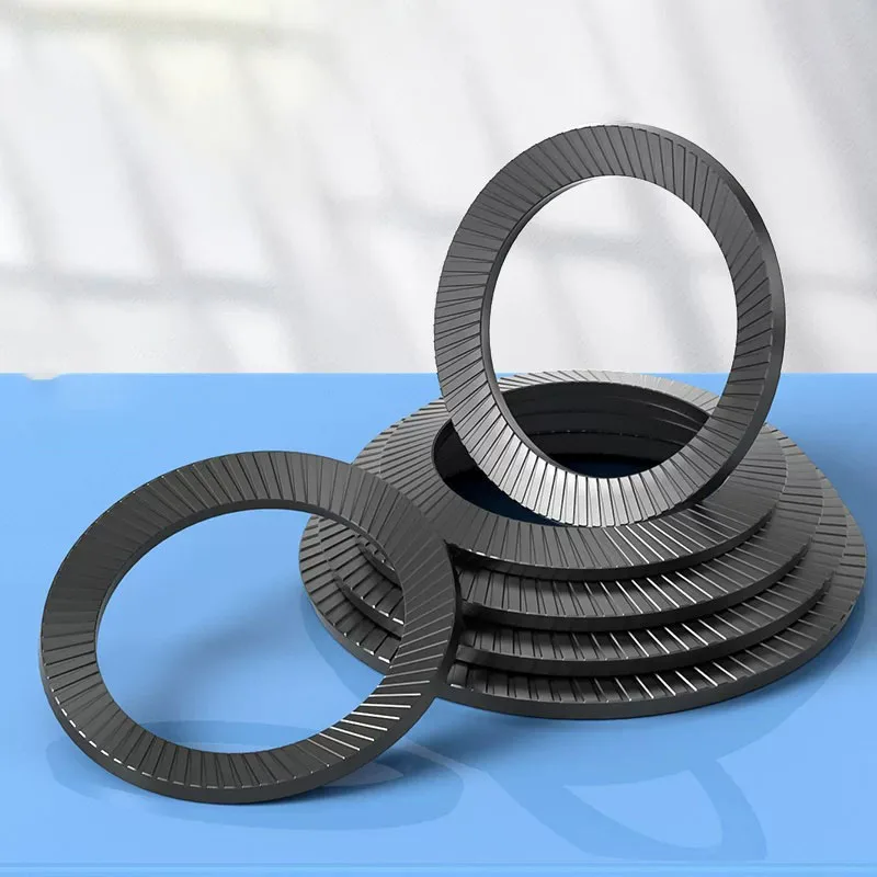 M3 M4 M5 M6~M36 Black Carbon Steel Double Tooth Washers Self-Locking And Anti Loosening Gasket Anti Loosening And Anti Slip
