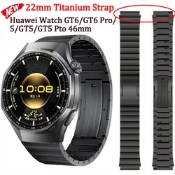 22mm Original Titanium Strap for Huawei Watch GT3/4/GT5/GT6 Pro 46mm Quick release Bracelet for Huawei Watch 5 4 3 Pro 46mm Band