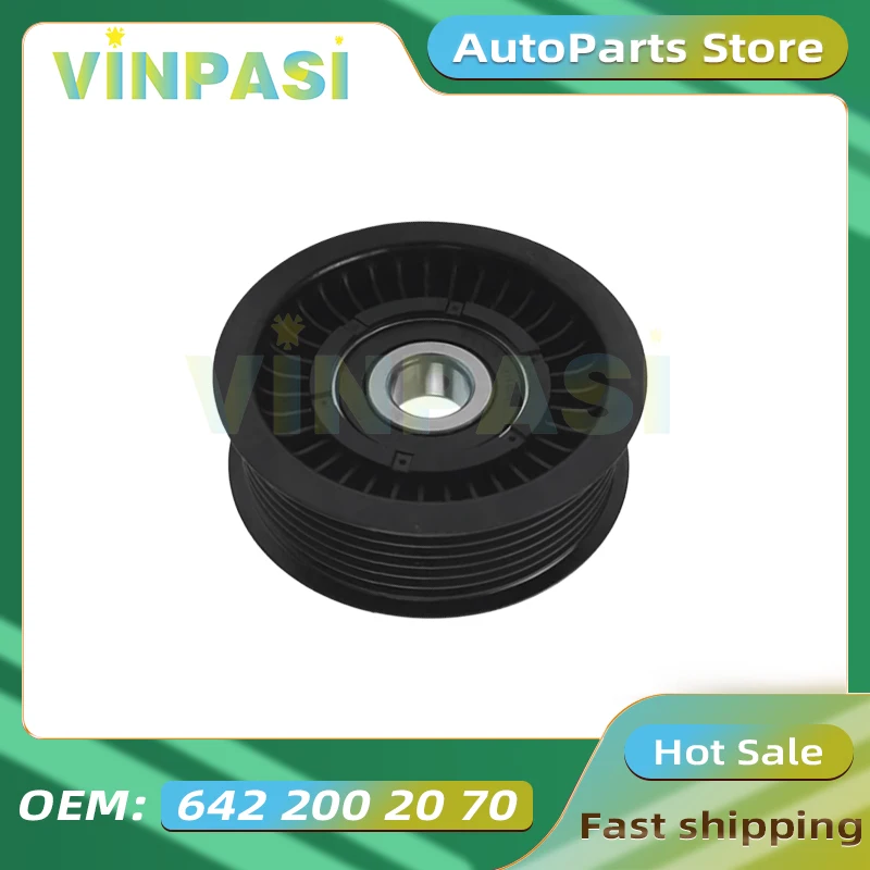 Timing Tensioner Pulley Belt Tensioner Bearing Suitable for Mercedes Benz E-CLASS W212W213W166W221 Drive Belt Idler 6422002070
