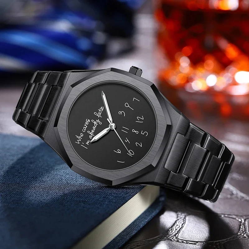 2026 New Luxurious Exquisite Elegant Men's Watch Classic Business Casual Arabic Digital Steel Strip Waterproof Noctilucent Watch