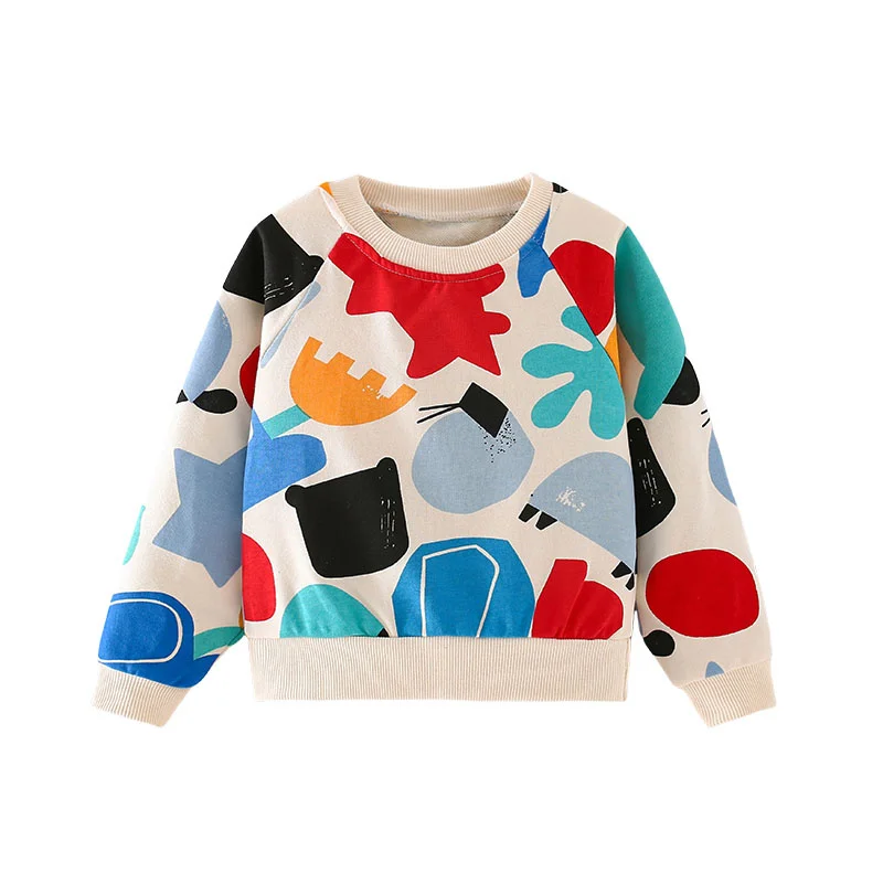 

Boys Clothing Long Sleeve Sweatshirts for Autumn Winter Tops Children Hoody Shirts Cartoon Printed Kids Sport Sweaters Boys Girl