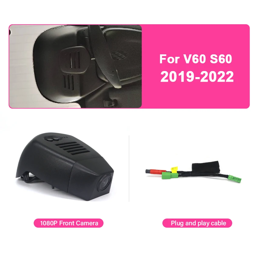 Dash Cam Voor Volvo XC40 XC60 XC90 S60 V60 S90 V90 V40 S80 XC70 Polestar 2 Auto Dvr HD Camera WiFi Rijden Recorder Auto-onderdelen