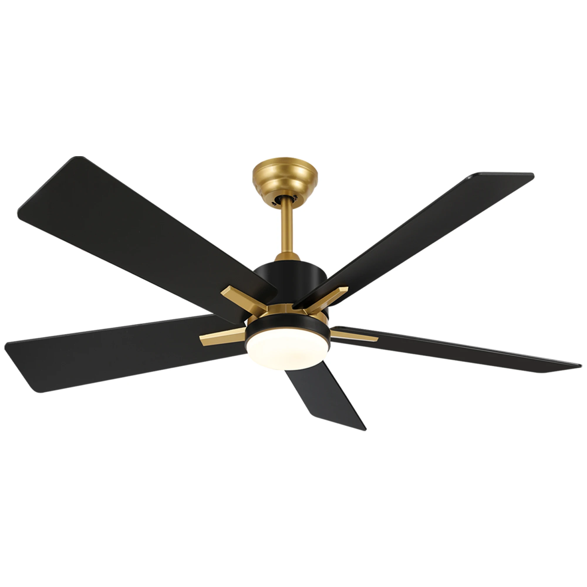 52'' Smart Ceiling Fans with Light Remote & APP Control Downrod Fanlight 5 Blade