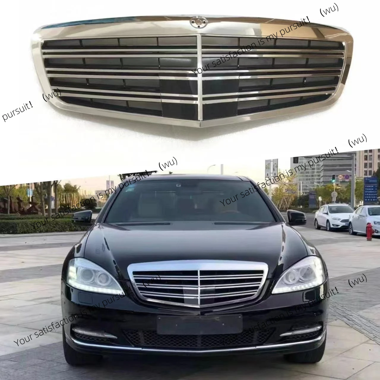 

Подходит для модели Mercedes-Benz S-Class W221 AMG, китайская сетка, оригинальная замена автомобиля, модель 2009-2012 гг.