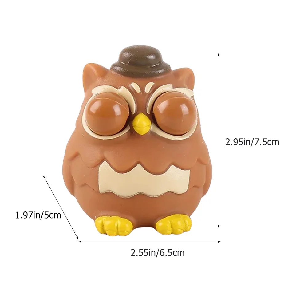 3 stücke Eule Squeeze Niedlichen Tier Stress Relief Für Angst Spaß Party Gefälligkeiten Büro Schreibtisch Dekor Dekompression Sensorischen Spielen Zappeln