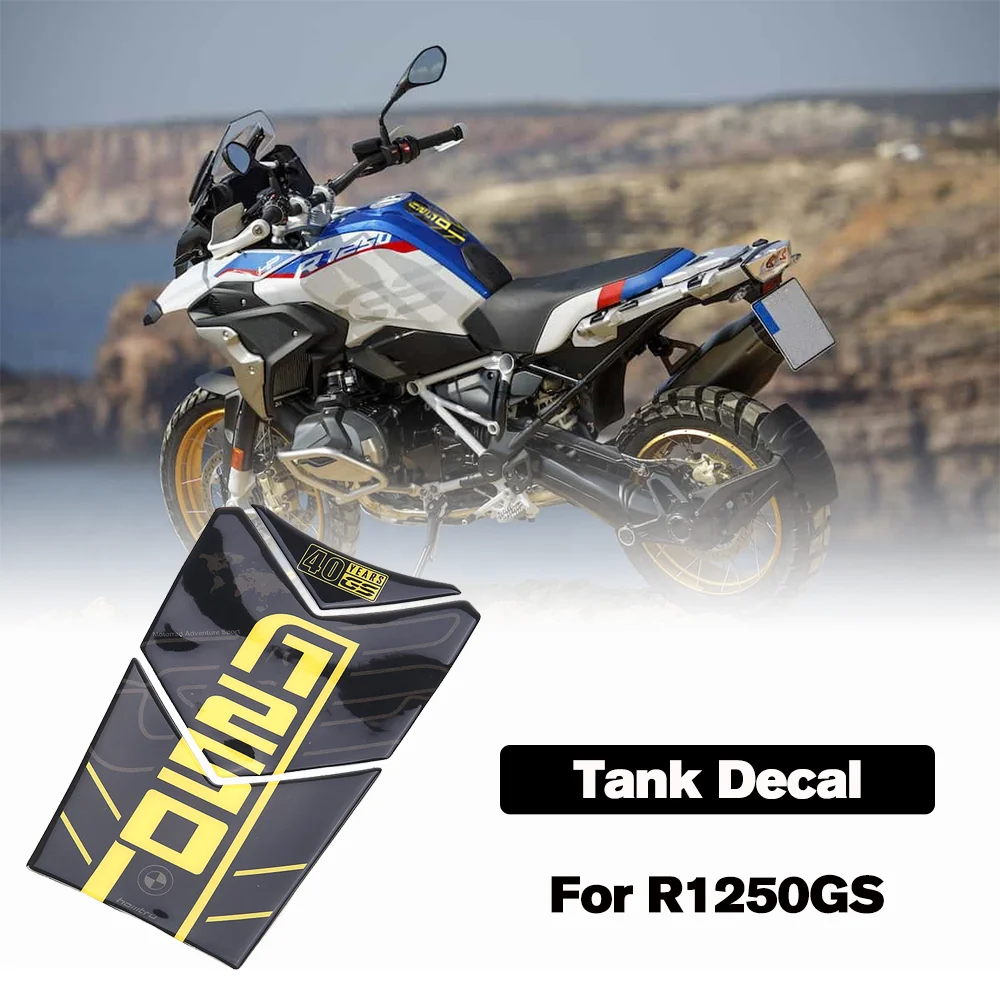 

For BMW R1250GS ADV Adventure Fuel Tank Decal R1250 1250GS 40th Years GS Tank Pad Sticker Protector Decal Motorcycle Accessories