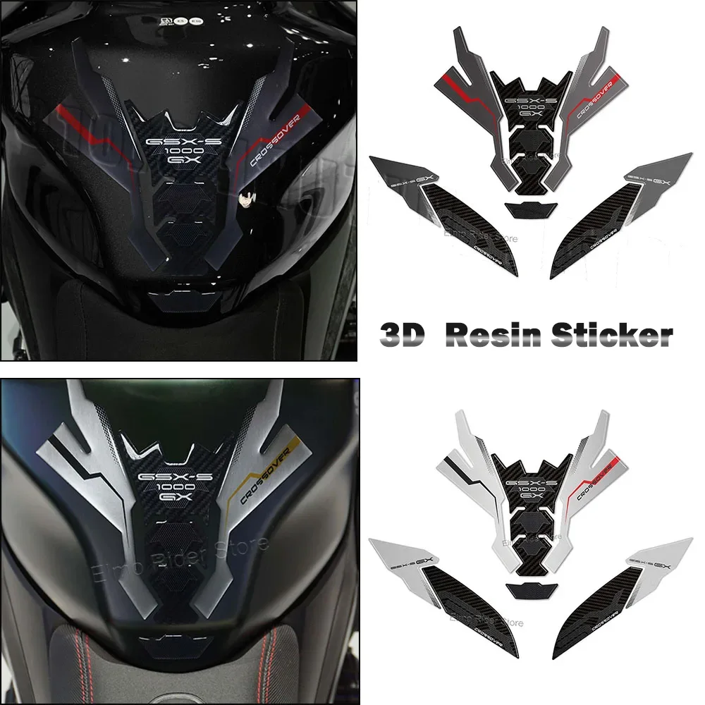 

​For Motorcycle Tank Pad Protective Adhesive, 3D epoxy resin decorative decal GSX-S1000GX 2024, 2025 Limited edition, New