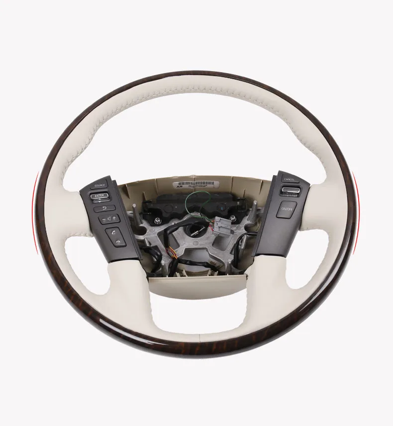 Aluminum Wooden Steering Wheel for Nissan Patrol Armada Y62 2017 2018 2018 Accessories