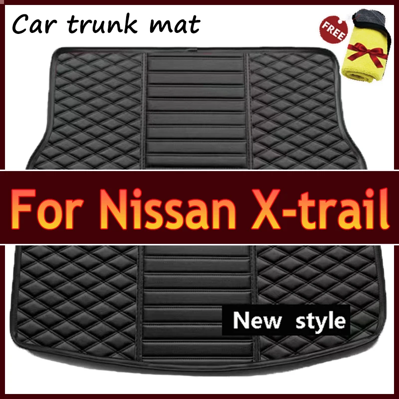 High quality! Car trunk mats for Nissan X-trail T32 7 seats 2019 durable cargo liner boot carpets for Xtrail 2018-2014