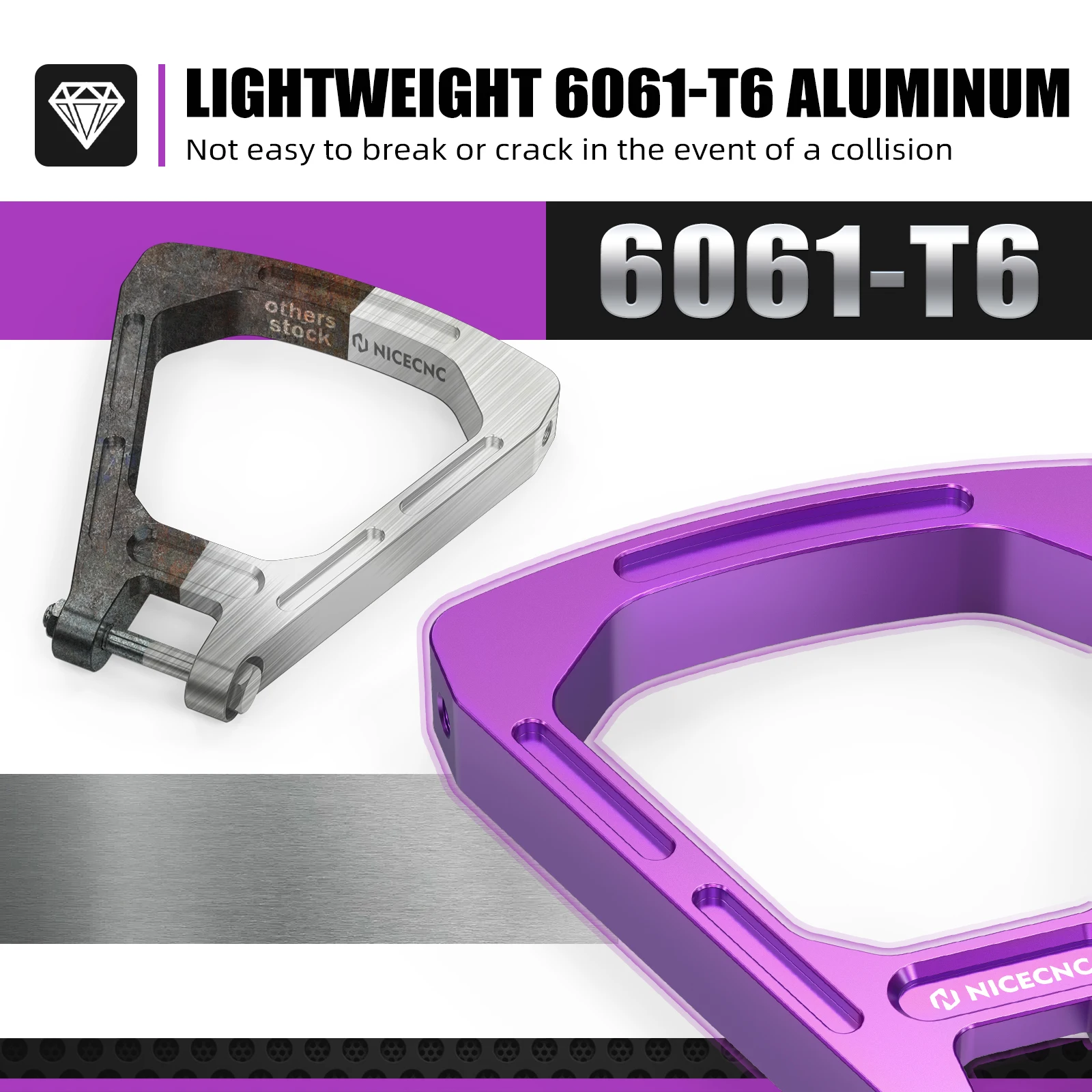 NICECNC Untuk Surron Light Bee X S L1E Untuk Segway X160 X260 Peredam Kejut Belakang Braket Tautan Segitiga Aluminium Sepeda Motor Trail Listrik