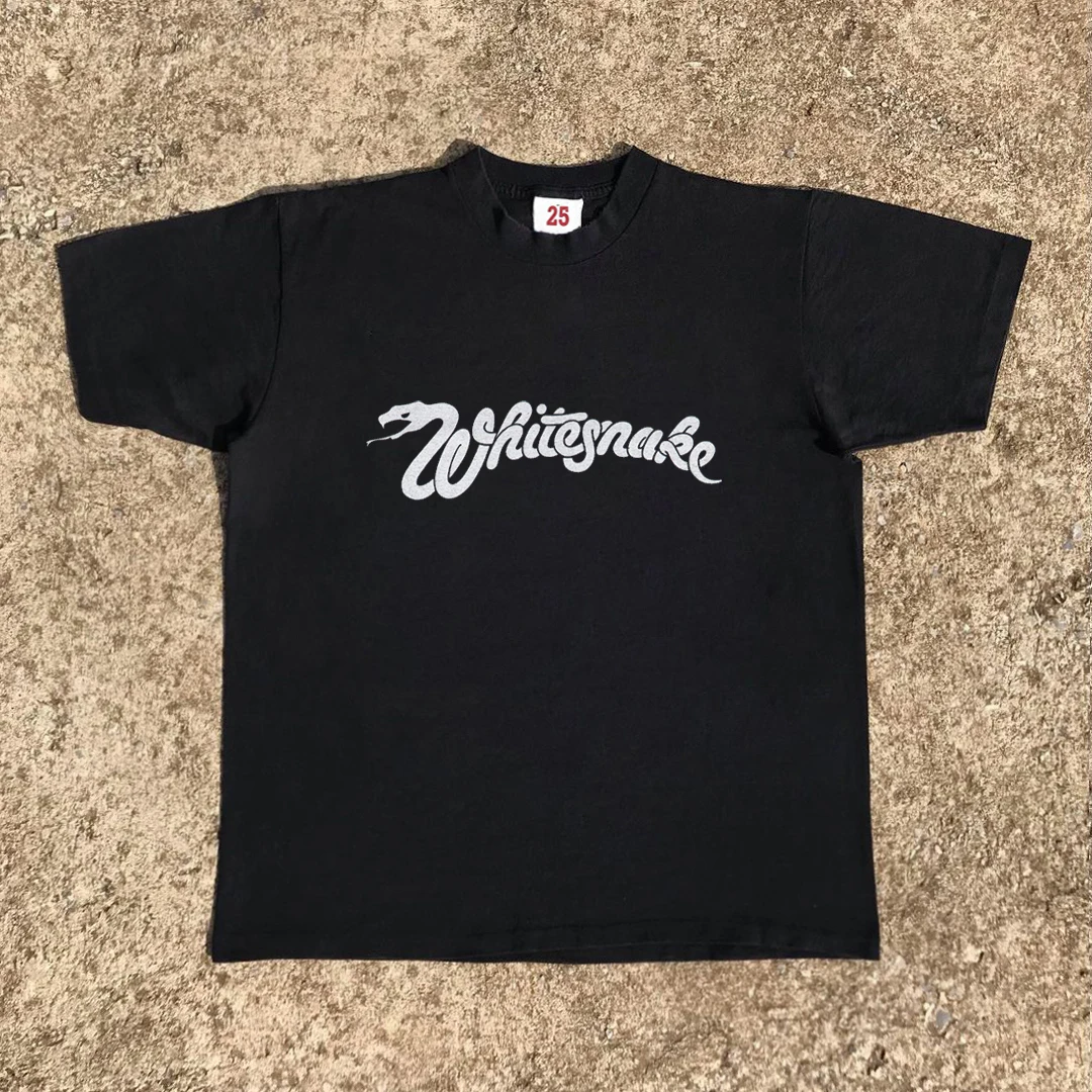 Dark American Retro Vintage Short Sleeve T-Shirt Laziness Style Bloodsucking Decay Sad Series Cotton Standard Fit Summer Male...