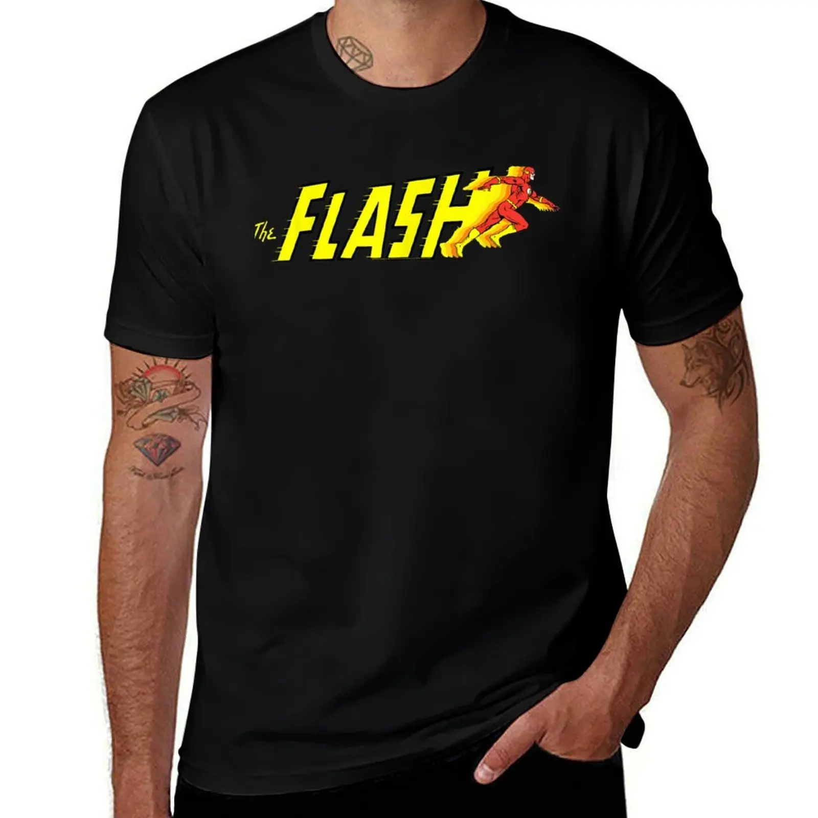 

Flash T-Shirt men t shirt cotton 100% anime tshirt T-Shirt
