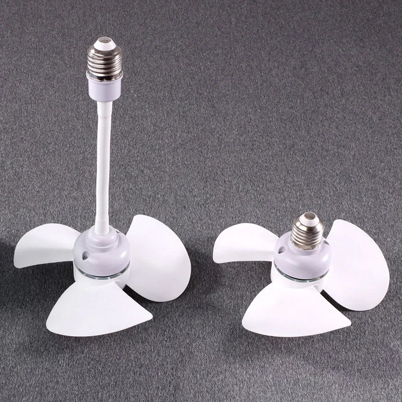 Desktop Electric Fan 5W Small Cooling Fan E27 Screw Home Ceiling Fan For Kitchen Bedroom Dormitory Living Room Study Table Fans