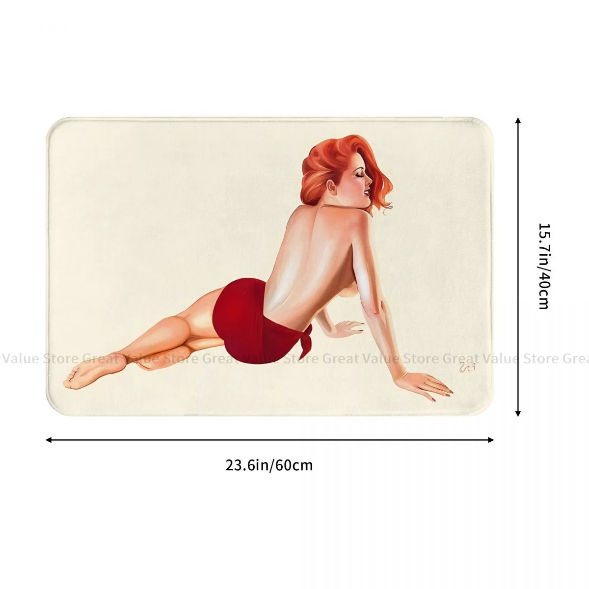 Pin Up Girl Bath Non-Slip Carpet Vintage Bedroom Mat Welcome Doormat Floor Decoration Rug