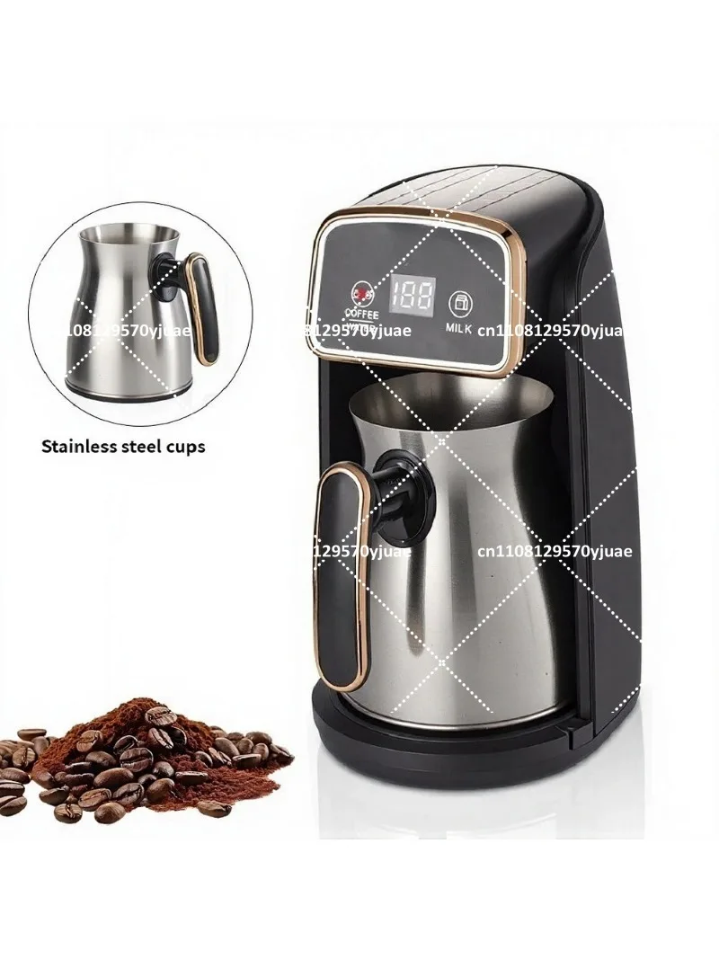 Turkish Coffee Maker Electric, Stainless Steel Cup, Coffee & Tea Machine, Milk Warmer