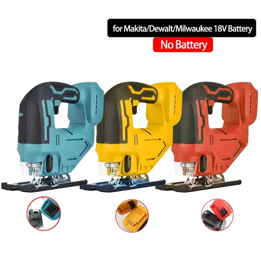 

Портативный электрический лобзик, плотник, электроинструмент, изогнутая пила с переменной скоростью, совместимая с Milwaukee Dewalt Makita 18 В, без батареи