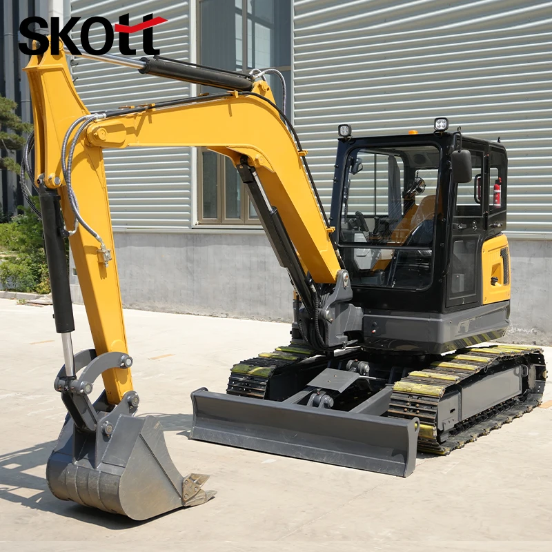 Excavadora de orugas pequeña e - Heavy Equipment Excavator reseña y precio