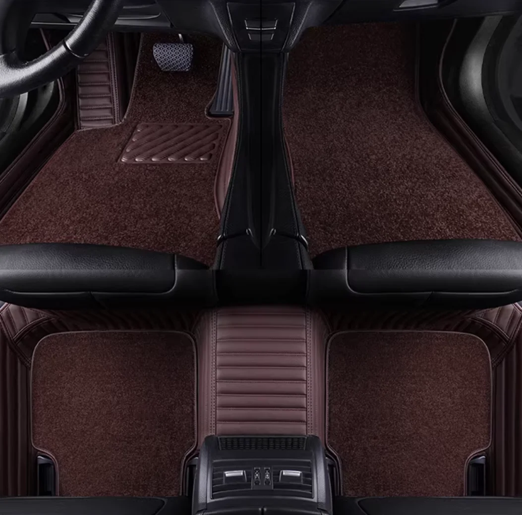 

Custom special car floor mats for BMW 5 Series G60 2026-2024 durable rugs good quality double layers carpets