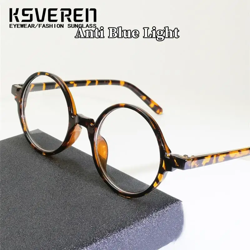 Retro Round Photochromic Reading Glasses Men Woman Anti Blue Light Presbyopia Glasses Prescription Glasses Optical Eyewear