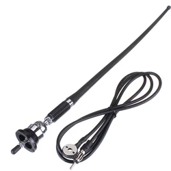 17inch Car Roof Radio Antenna AM-FM Rubber Antenna 180-degrees Swivel Base and 51