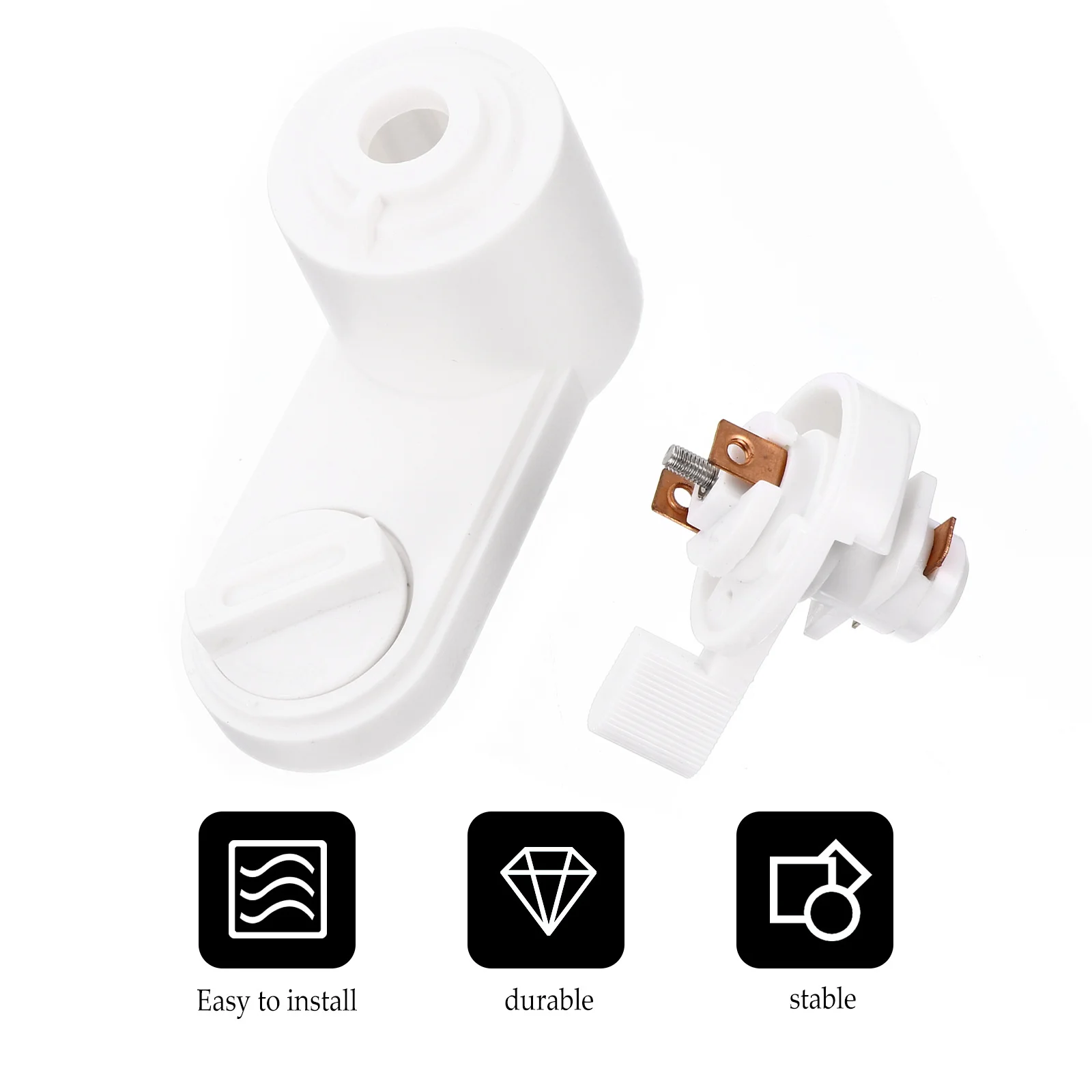 

Track Light Connector Pc Material Durable Electrical Continuity For Rail Lighting Plastic Rail Joiner Track Light Adapter