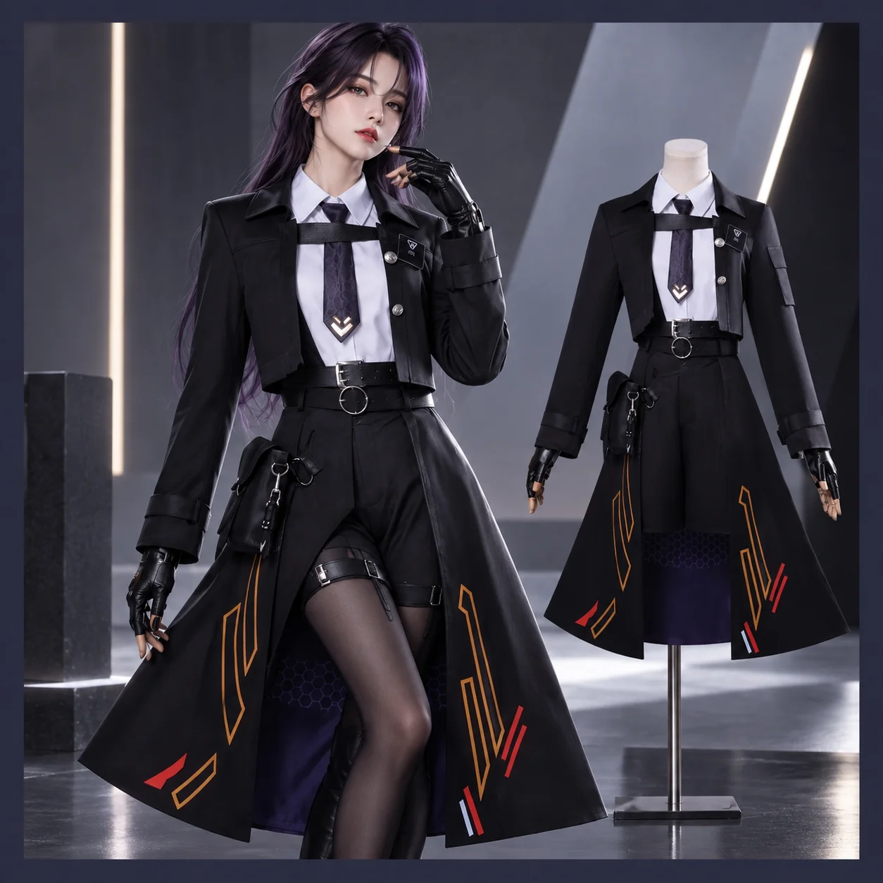 love-themed-cosplay-wig-with-and-deepspace-heroines-cosplay-costume-wig-new-combat-uniform-deepspace-hun-made-for-cosplay-gather
