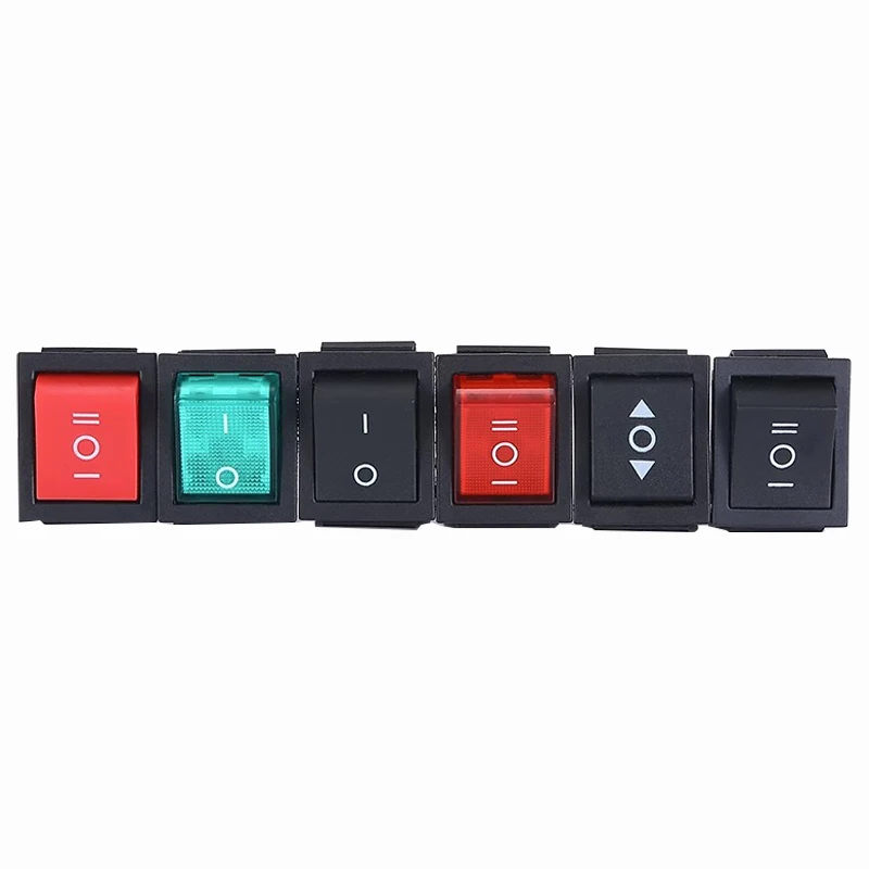 Latching Rocker Switch Power Switch I/O 4 Pins 6 Pins with Light 16A 250VAC 20A 125VAC KCD4 2/3position