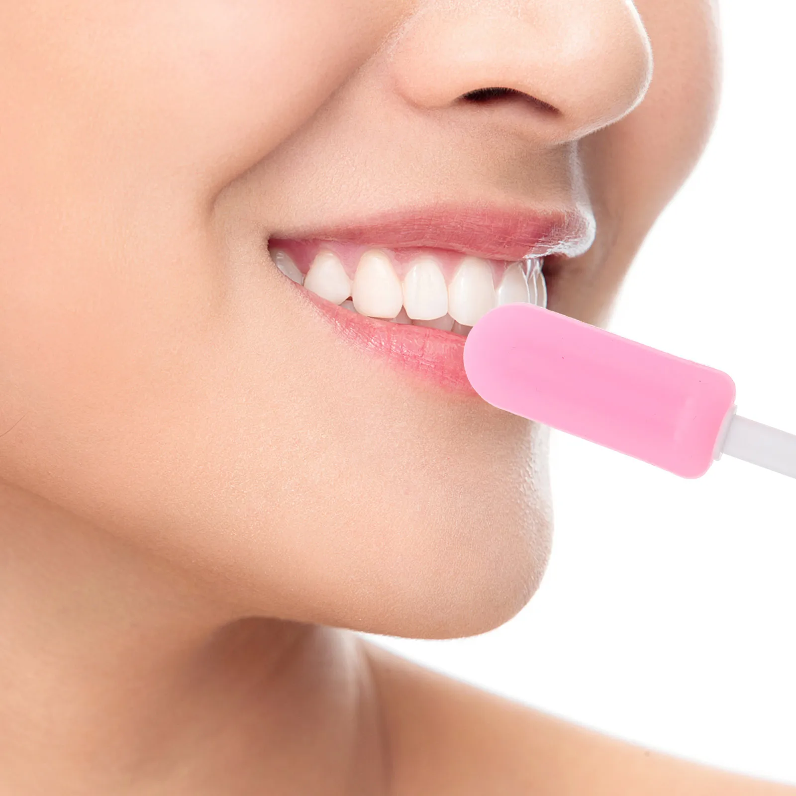 

4pcs Ice Chew Stick Teeth Correction Tool Food Grade Silicone Jaw Exerciser for Braces thodontic Biting Teether Travel